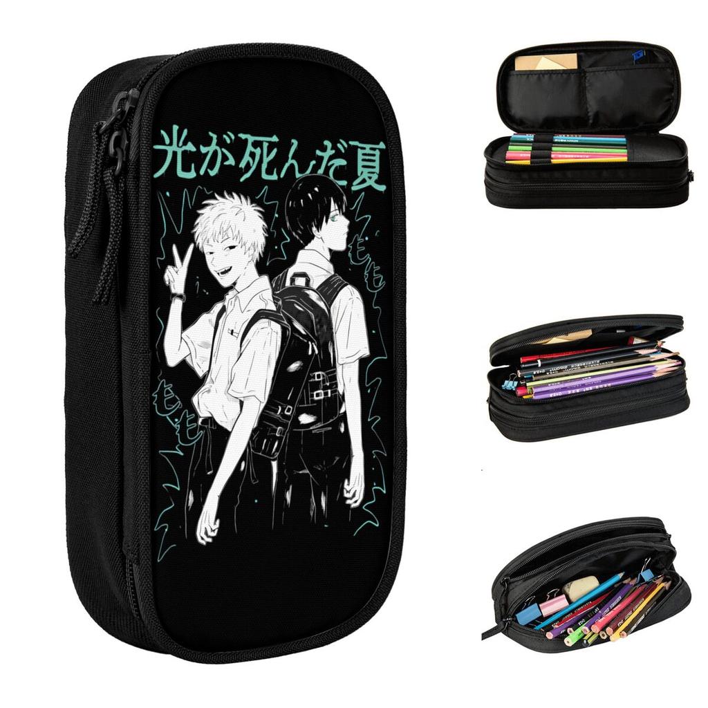 The Summer Hikaru Died Pencil Case Indou Hikaru Tsujinaka Yoshiki Pencilcases Pen Big Capacity Bag Zipper Accessories