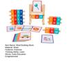 Children's Word Educational Spelling Blocks Wooden Fun And Building Safe Alphabet Blocks Toy for Kindergarten