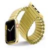 Elastic Metal Watchband For iWatch Series 8 7 6 5 4 3 2 1 Ultra Stainless Steel Strap For Apple Watch 38/40/41/42/44/45/49mm Expansion Luxury Bracelet