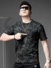 European Goods Summer Loose Short sleeve T-shirt Men's 2025 New High Sense Print Half Sleeve T-shirt Casual Top Men