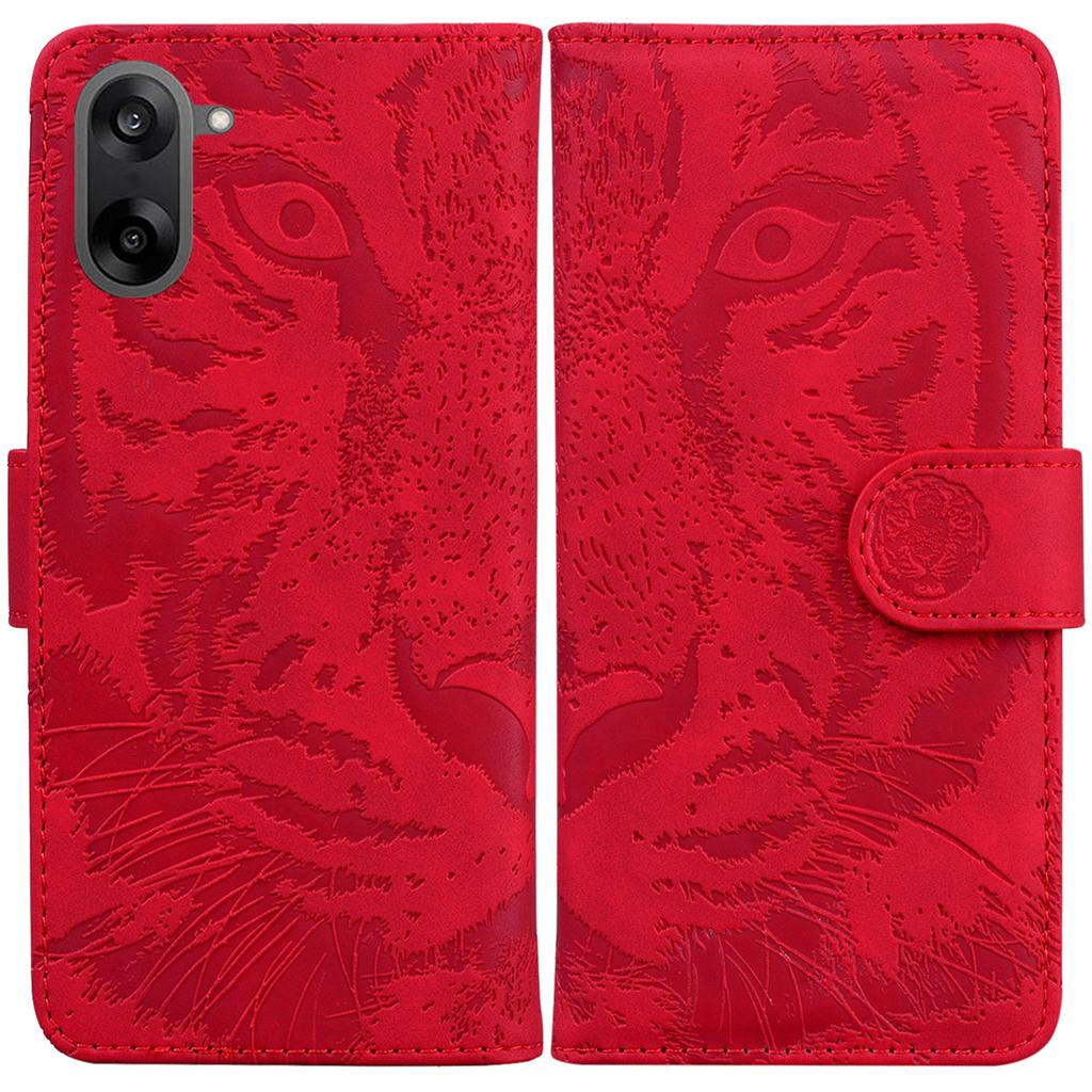 For OnePlus Nord CE5 5G Case Tiger Imprint Leather Wallet Phone Cover