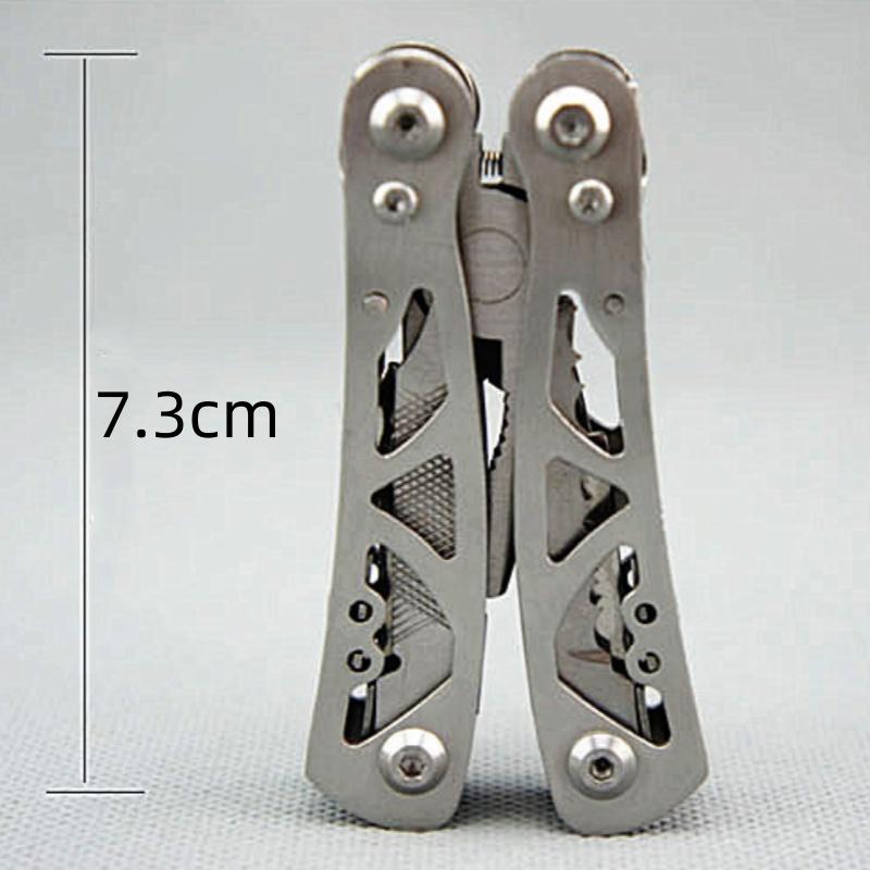 Мини многофункциональные складные плоскогубцы из нержавеющей стали, высококачественные, 6 в 1 с ножом