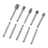 High Speed Steel Drill Bit 1/8" Shank Woodworking Carving Tool Rotary Burr 10pc/Set Hand Tools Set