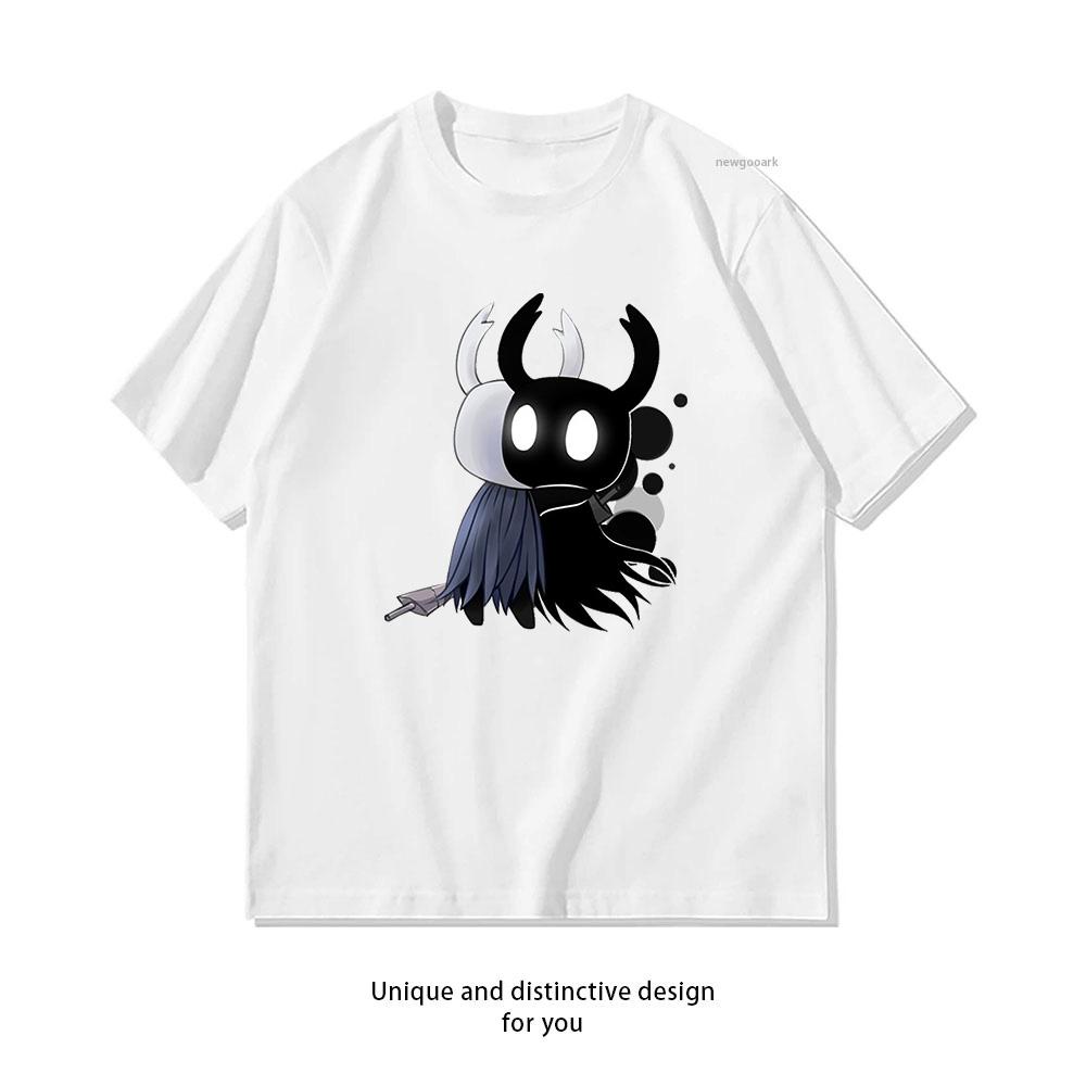 Hollow knight Футболка с принтом Рыцаря WoУнисекс Летняя Хлопковая Мультяшный Графический Дизайн Футболки Взрослый Классический С Круглым Вырезом С Коротким Рукавом Подарок Топы Футболка