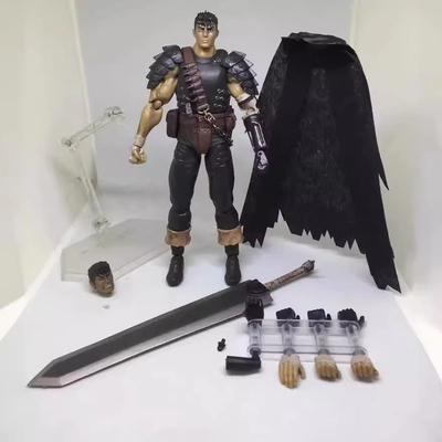 Прочная Новая Фигма 359 Гатс Берсерк Черный Мечник Перекрашенная Версия Фигурка 17см Коллекционная Аниме Модель Кукла Для Фаната Аниме Берсерк