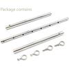 Adjustable Stainless Steel Spreader Bar Set Padded Leather Kit Adjustable Collar Handcuffs Ankle Cuffs Restraints BDSM Adult