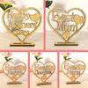 Декор для вечеринки в форме сердца Деревянные вырезы для мамы День матери Идеальный подарок Подарочный орнамент Сердце Табличка Табличка Полый орнамент