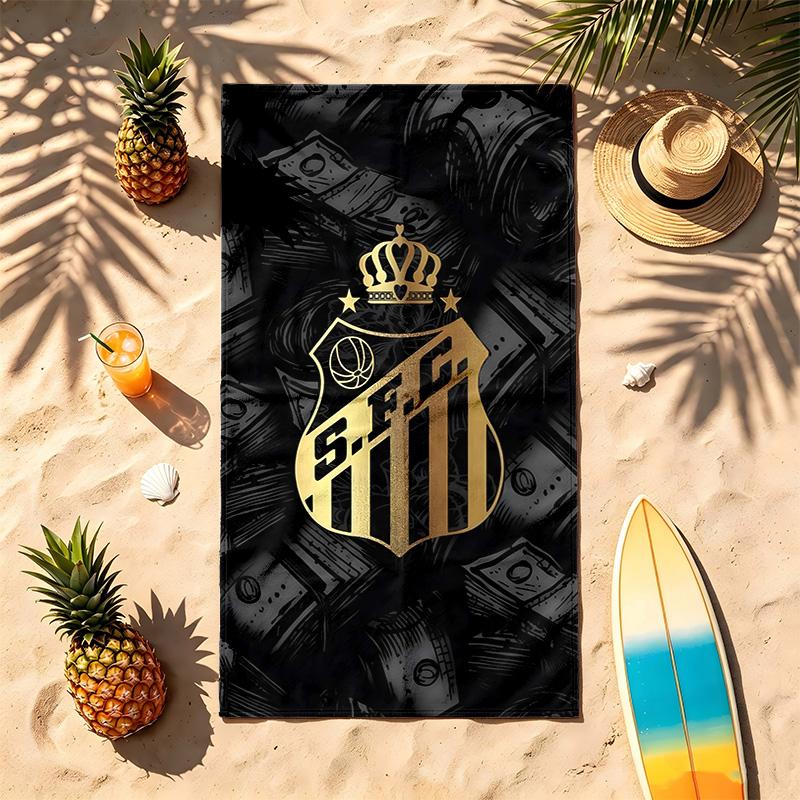 Santos Futebol Clube (14) Theme Beach Towel Sand Resistant Soft And Comfortable Suitable For The Pool Camping Yoga And Diving A Travel Essential