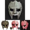 Geometric Pattern Resin Cosplay Halloween Face Mask For Party And Costume