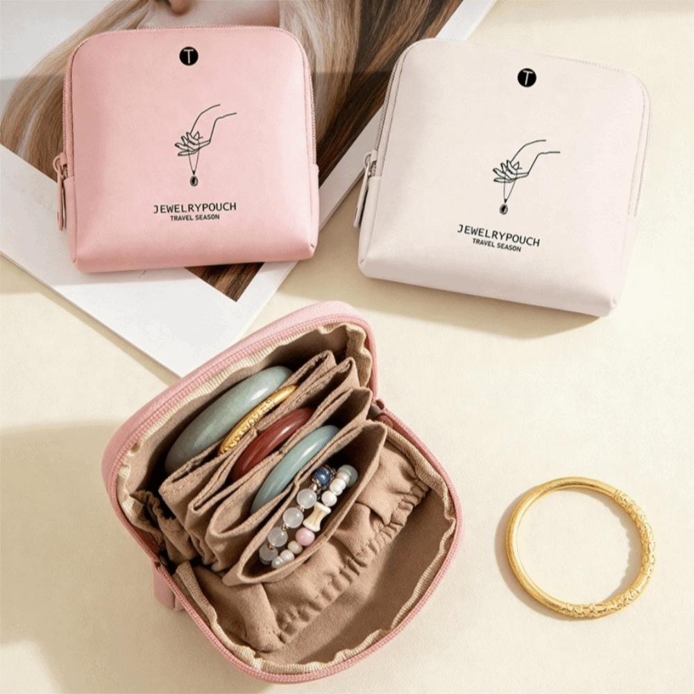 Waterproof Zipper Jewelry Bag Multifunctional Jewelry Organizer Fashion Jewelry Storage Bag Travel