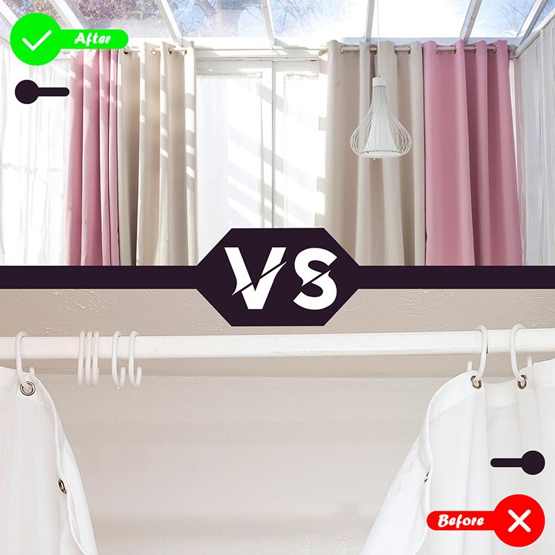 16pcs Plastic Top Curtain Accessories for Roman Rod Home Decoration Plastic Eyelets for Windows Grommet Kit Sewing Eyelet