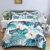 Пододеяльник с тропическими цветами и листьями, Кинг, Квин, красочный винтажный цветочный комплект постельного белья для взрослых, женщин, бохо, полиэстеровый чехол для одеяла