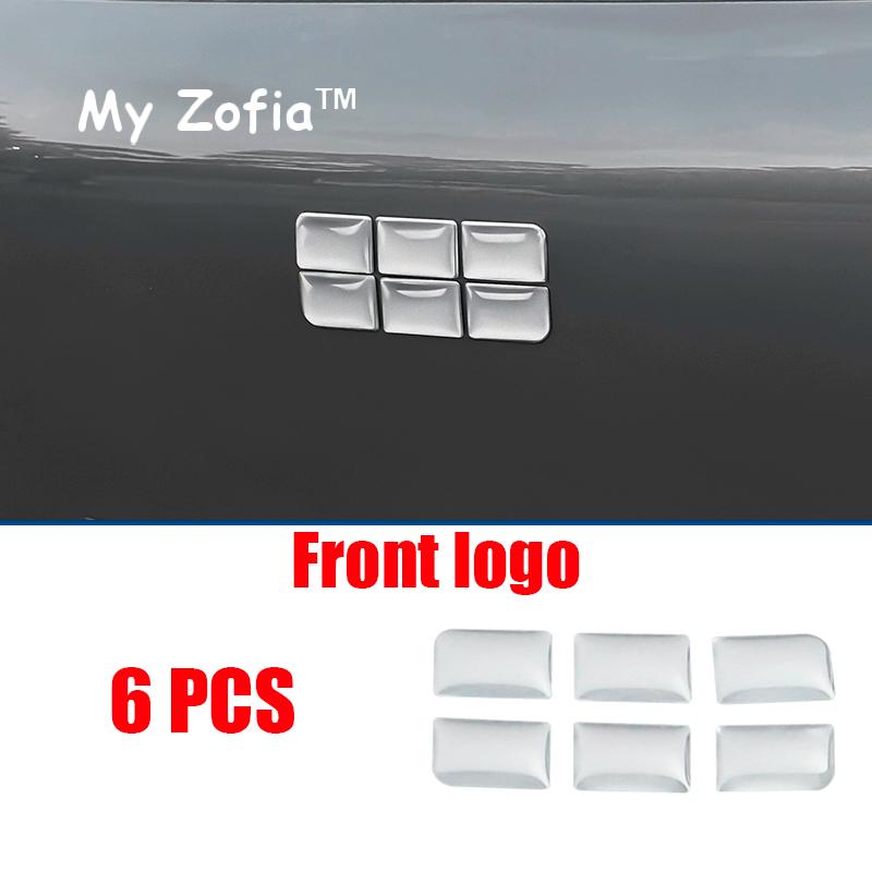 For Geely EX5 Galaxy E5 2024 2025 2026 Car Logo sticker Steering wheel Logo transparent button protection sticker Accessories