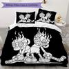 KNDCKDUT Pattern Bedding,Quilt Set Quilt Cover Pillowcase Home Birthday Gift (1*duvet cover+2*pillowcase,without core)ZSJT0917059