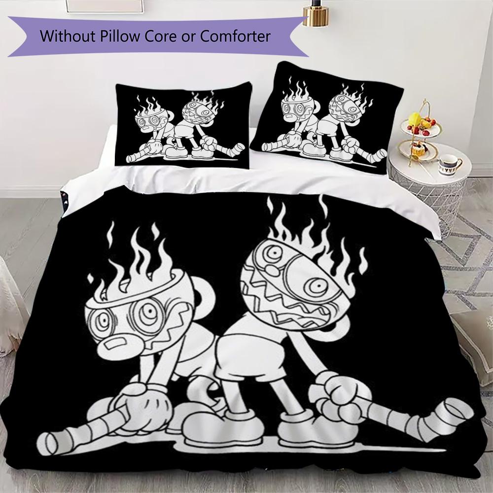 KNDCKDUT Pattern Bedding,Quilt Set Quilt Cover Pillowcase Home Birthday Gift (1*duvet cover+2*pillowcase,without core)ZSJT0917059