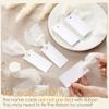 Handwritten Business Cards 50 Sheets Blank Textured Paper Cards with Chiffon Ribbon Wedding Invitations Table Name Tags for Party Banquet Office Decor