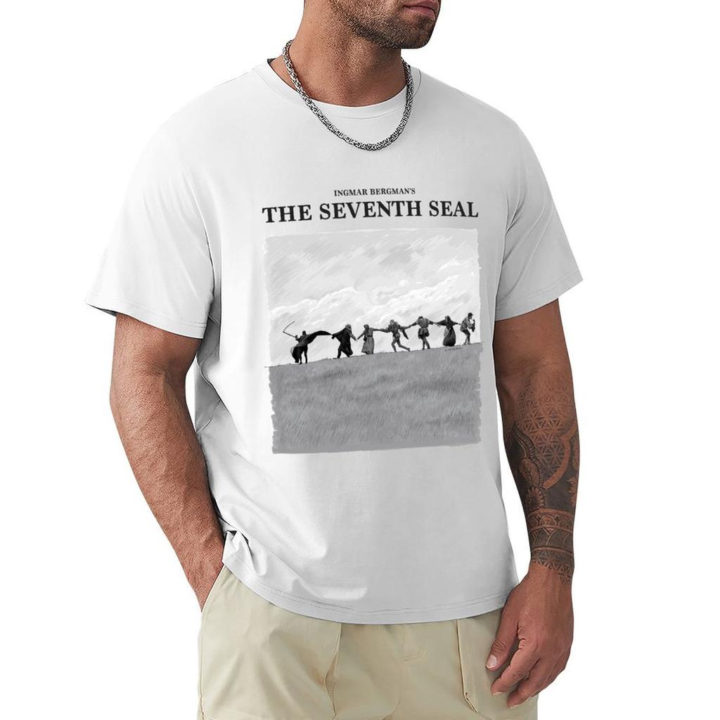 The Seventh Seal Illustration By Burro Tshirt Plus Size All Match Tee Shirt