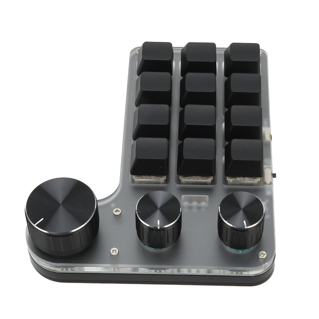 Механическая клавиатура с 12 клавишами, Bluetooth, USB-подключением, мини-портативная программируемая макро-клавиатура с