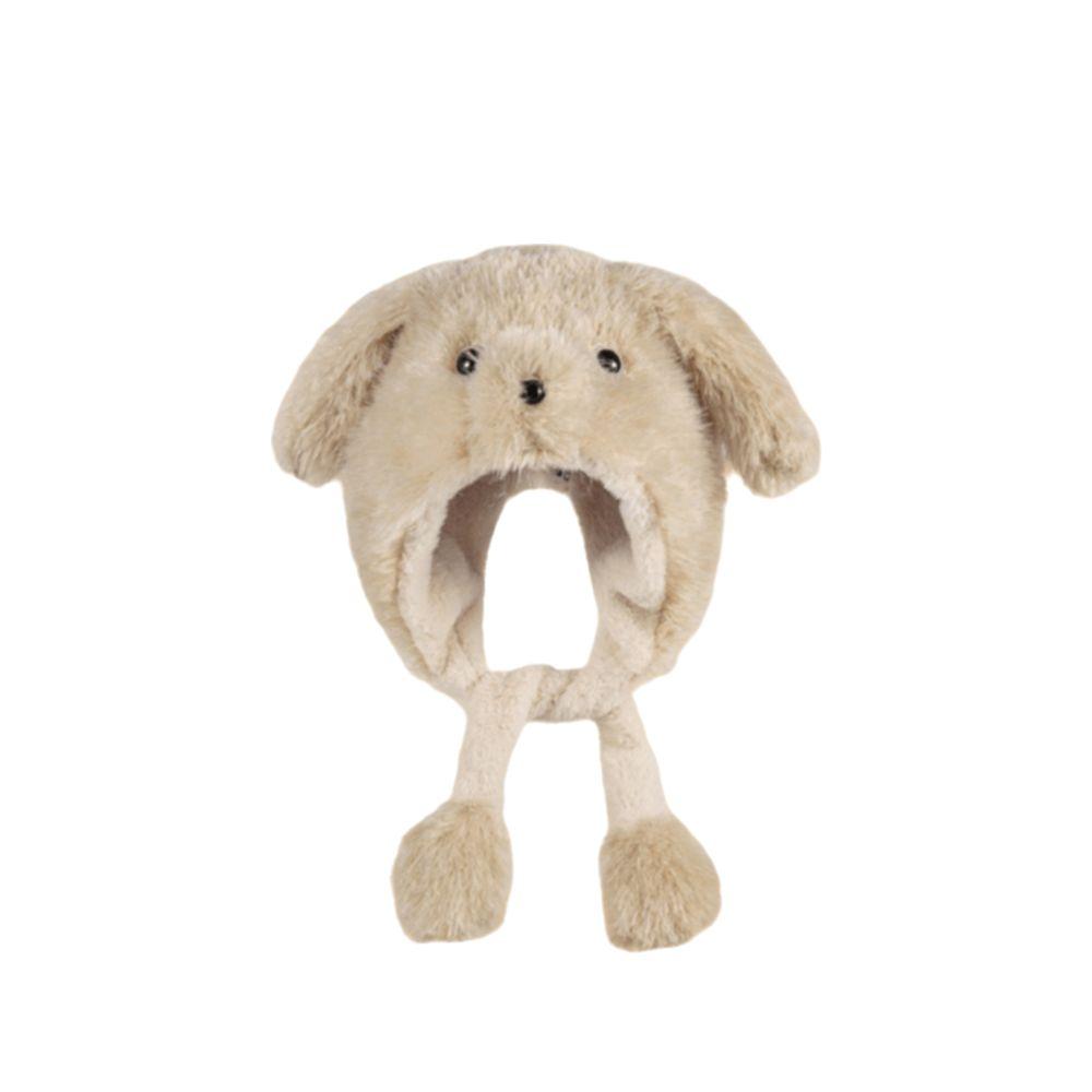 Windproof Movable Puppy Ears Hat Kawaii Warm Cap Fashion Fluffy Lei Feng Hat  Apparel Accessories