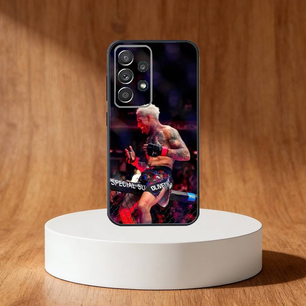 Чехол для телефона Боксер C-Charles Oliveira для Samsung S25, S24, S21, S22, S23, S30, Ultra, S20, Plus, Fe, Note, 10, 9, 5G Черный