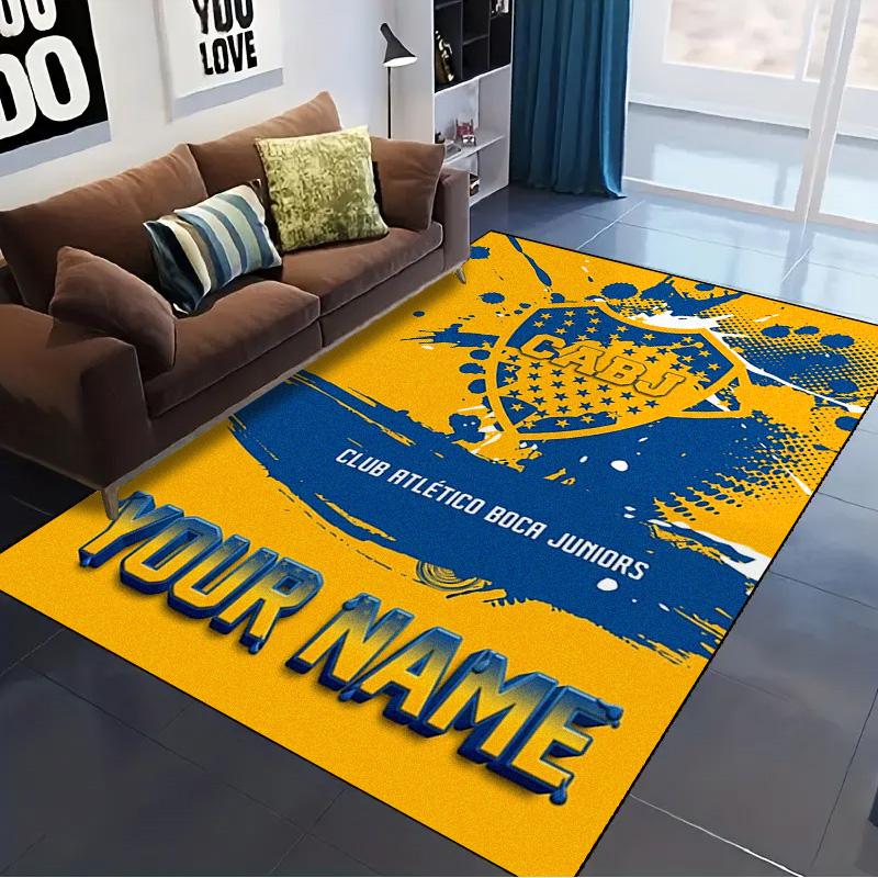 Name Custom Boca Juniors Carpet Rug for Living Room Bedroom Home Sofa Decoration,Kids play Non-slip Floor Mat