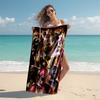 1pc Mighty Morphin Power Rangers3 Beach Towel, Comfortable and Thick, and Swimming/Bath/Picnic/Camping Towel, Suitable for Seaside Beaches
