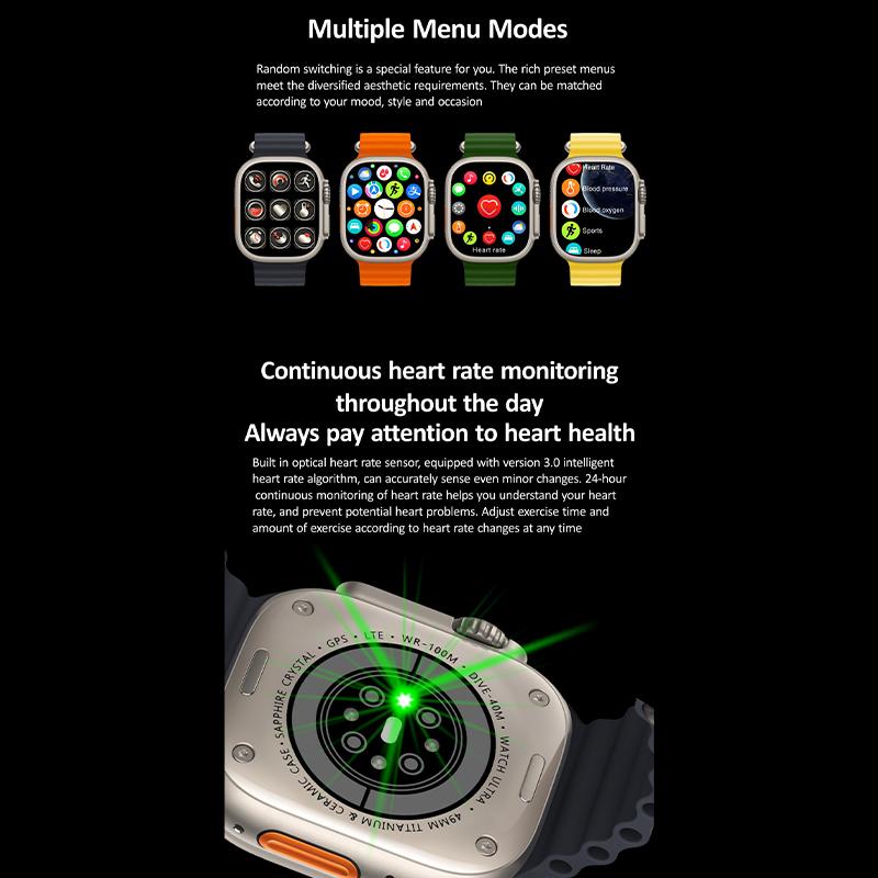 2023 Новые мужские смарт-часы HK10 AMOLED HD с высоким разрешением экрана и высокой частотой обновления, женские смарт-часы с защитой от влаги IP68, поддержкой Bluetooth, вызовов по NFC.