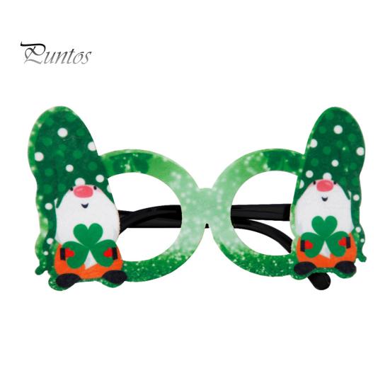 St. Patricks Day Glasses Shamrock Green Cartoon Letter Decor Unisex Party Hat Beer Eyewear Photo Prop Costume Accessories