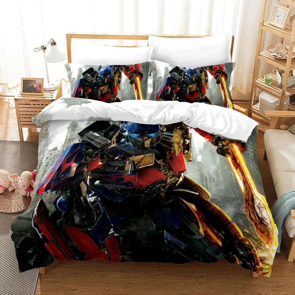 Transformers Movie 3D Printed Comforter Cover / Duvet Cover Set Twin Full Queen King Size Bedding Set Bed Linens Bedclothes Gift