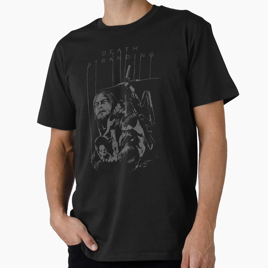 Death Stranding Sam Hideo kojima Gift t shirt for gamer 100% cotton printed tee Men's Short Sle