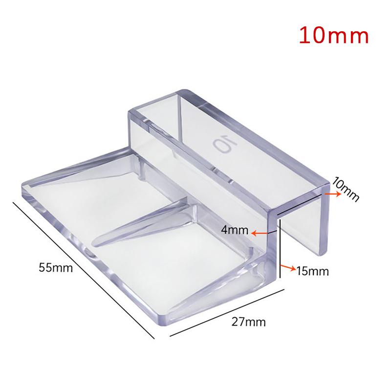 4Pcs Fish Tank Lid Clips Acrylic Support Bracket For Fish Tank 6/8/10/12Mm