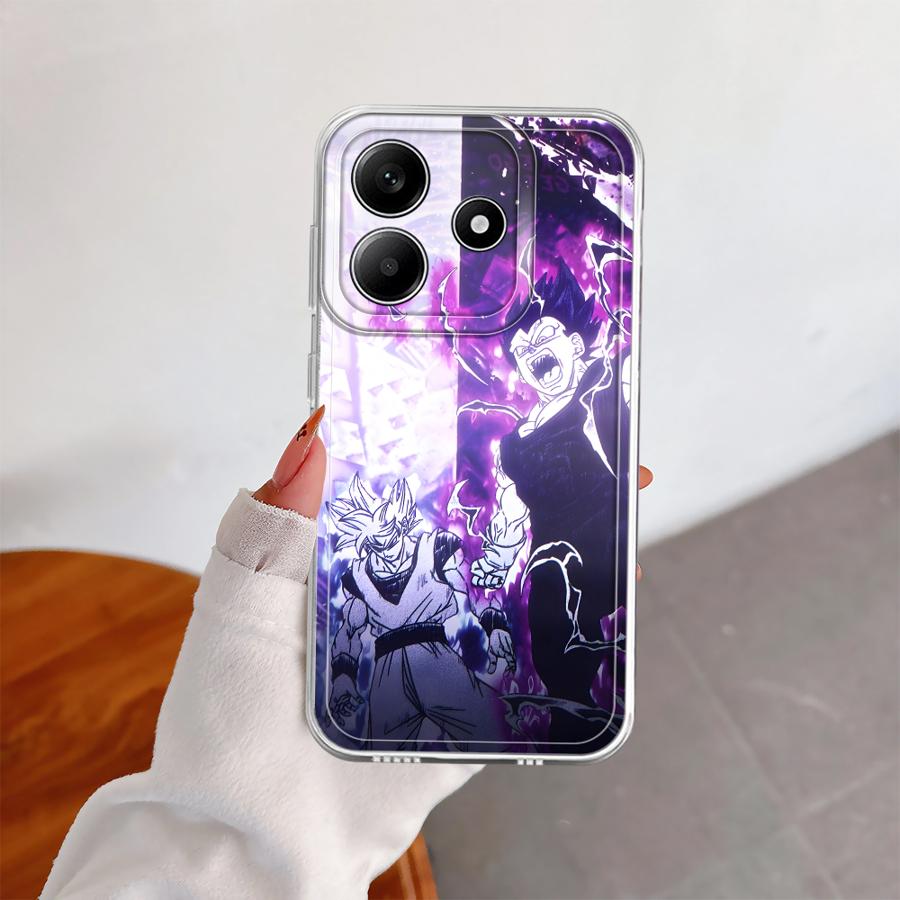 Чехол Dragon Ball Goku Vegeta для Xiaomi Redmi Note 14 Pro Plus Note 13 12 A4 14C 9 10 13C 10S 11 12S 11S Мягкая накладка на телефон