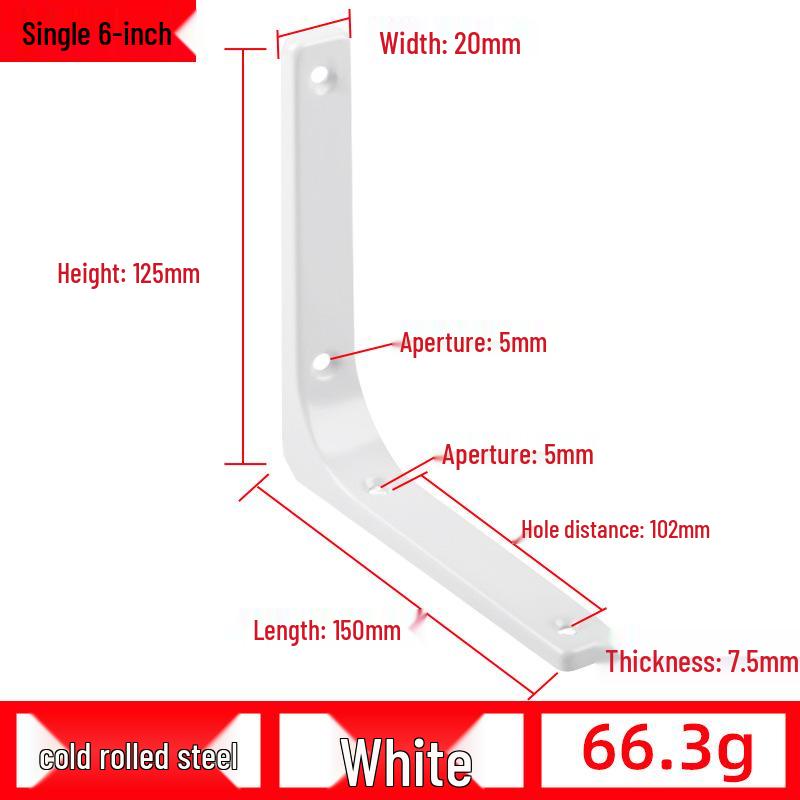 Треугольный настенный кронштейн: Изогнутая, несущая железная опора для стеллажей