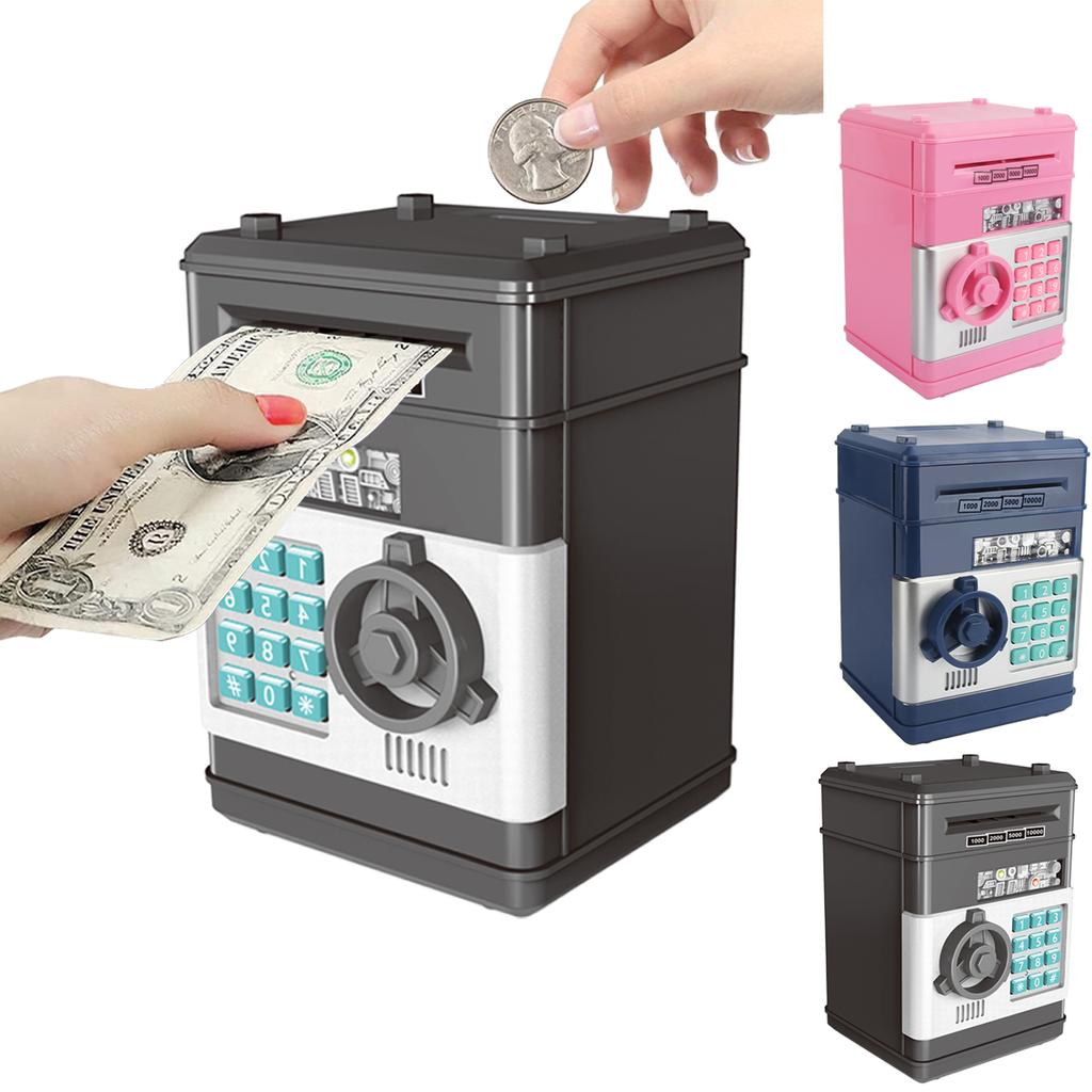 Kids Money Bank, Electronic Password Piggy Bank Mini ATM Cash Coin Money Box for Kids Birthday Toy for Children ATM Banks Box