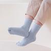 Kids' Seamless Two-Toe Cotton Socks - Bone-Free, Anti-Pilling, Breathable Sports Socks for Spring, Autumn, and Winter