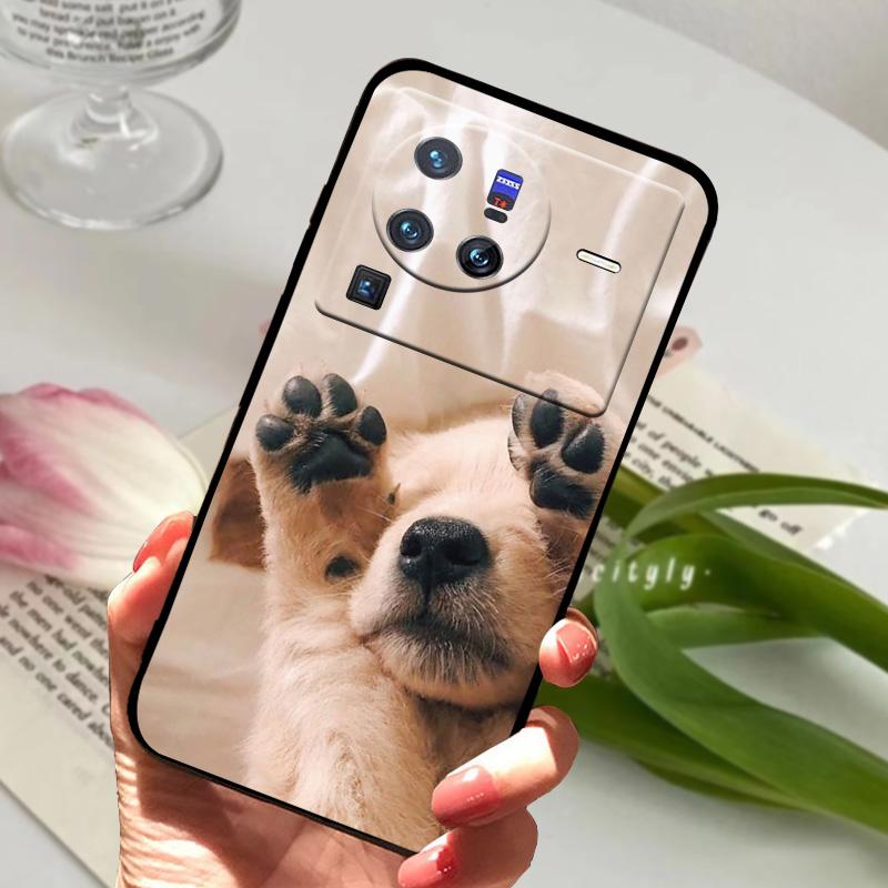 Мягкий силиконовый чехол для vivo X80 Pro 5G Coque X 80 Модный ТПУ чехол для телефона для Vivo X70 Pro Ударопрочный бампер Ракушки Милый мультяшный
