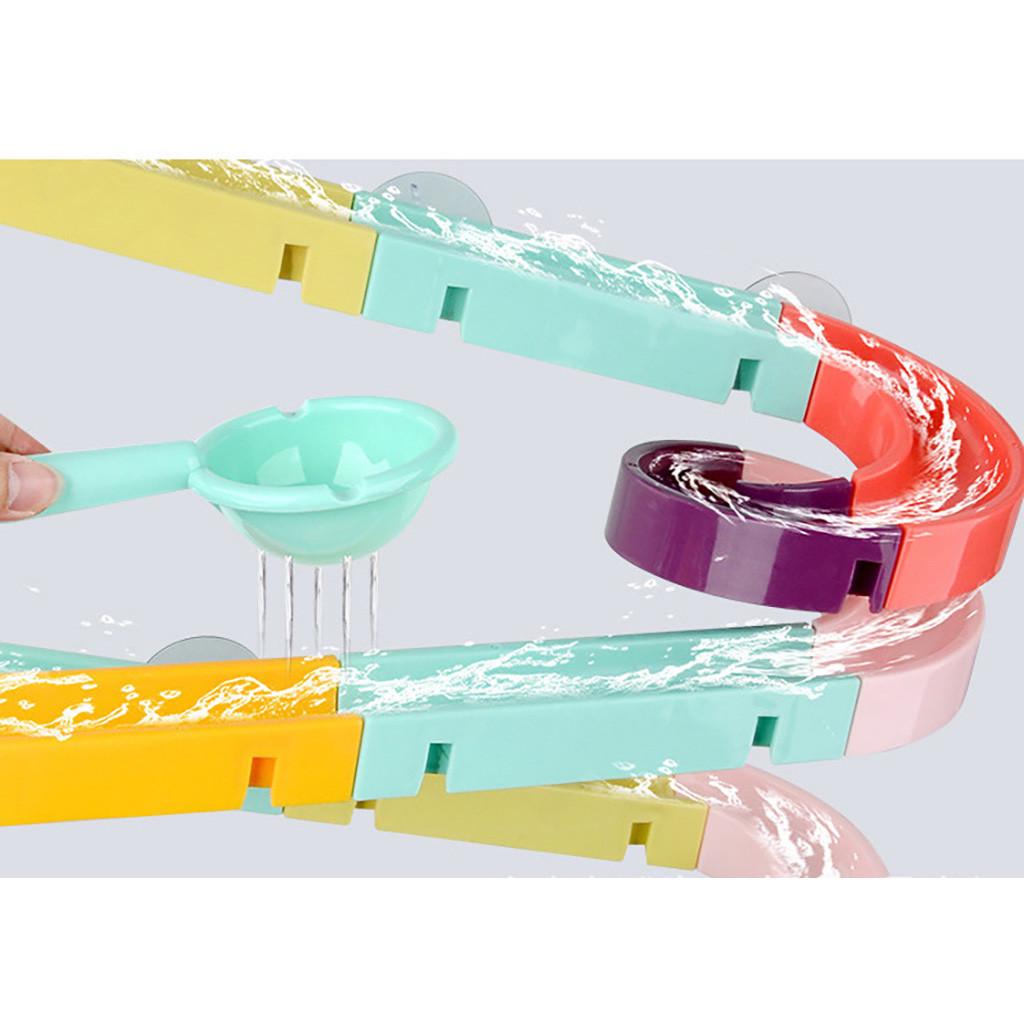 (H0915)Детские игрушки для ванны на присоске, гоночные орбиты, дорожка, детская ванная комната, ванна, игра