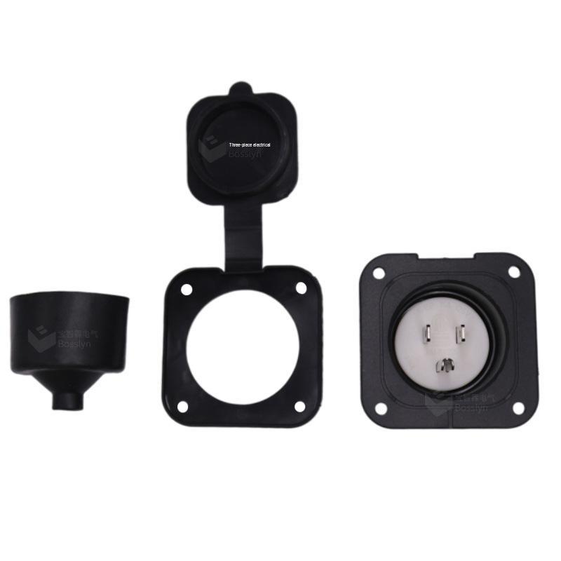 NEMA 5-15 American Standard Waterproof RV Extension Cord with Square Plug