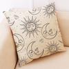 Home Decor Cushion Cover Sun Moon Pattern Throw Pillowcase Pillow Covers For Car