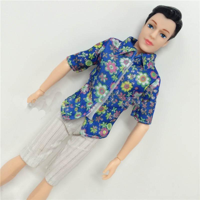 3 комплекта: топы, рубашки, шорты, джинсы, брюки, одежда для куклы Кена, наряды для парня Барби, аксессуары для кукольного домика для кукол Кена, детская игрушка