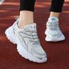 Женская спортивная обувь с толстой подошвой и сеткой, модная и легкая, увеличенного размера, женская обувь, мужские кроссовки