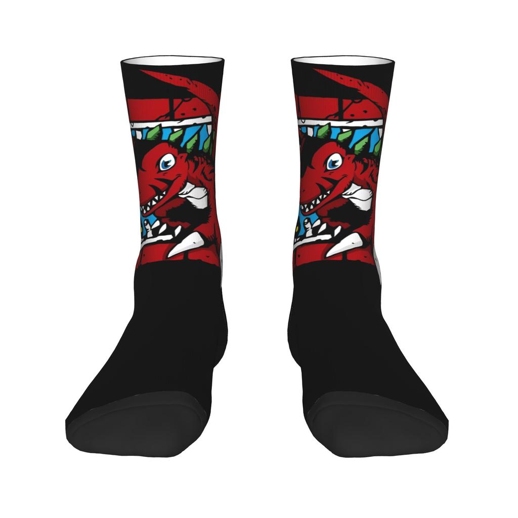Winter Warm Hip-hop Unisex Digimon and Crests Socks Nostalgic Anime Breathable Skateboard Socks