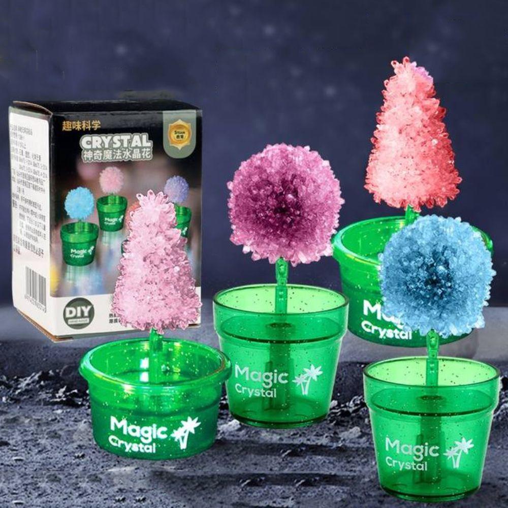 Colored Crystals Crystal Trees Growing Kit Flower Shaped Crystal Making Kit Girls
