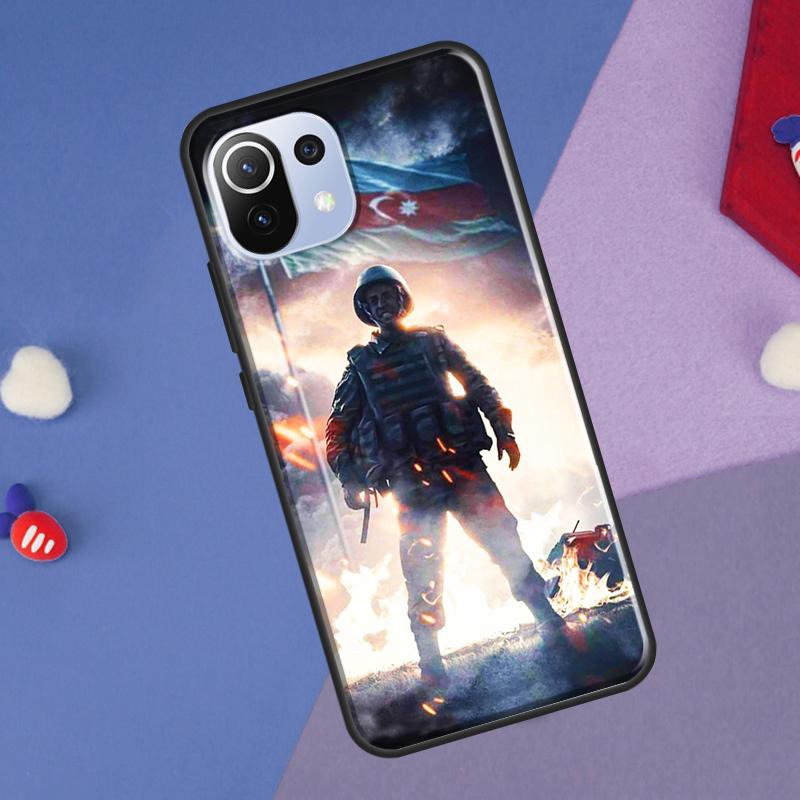Чехол Флаг Азербайджана для Xiaomi 14 13 Ultra 11T 12T 13T 14T Pro POCO X7 Pro X3 X5 F3 F5 F6 M6 X6 Pro