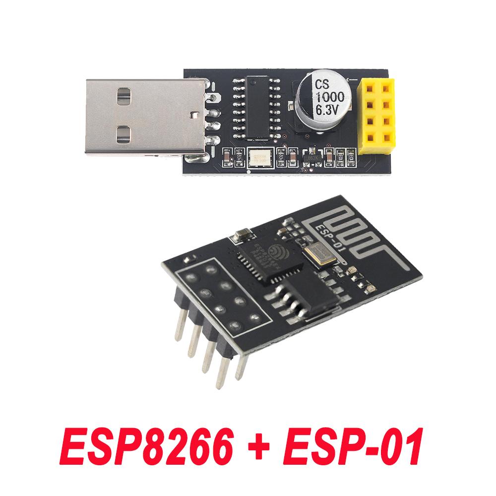 Адаптер-программатор ESP01 ESP-01S ESP8266 CH340G USB-to-ESP8266 Серийный беспроводной Wifi Плата разработки Модуль