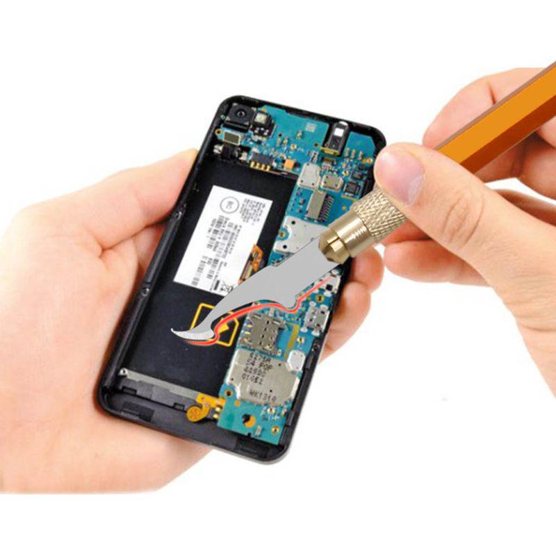 12 шт./комплект Лезвия для ремонта телефонов Стальные Художественные ножи для резьбы по дереву и скульптуры с ручкой Трафаретная бумага для резьбы DIY Резак