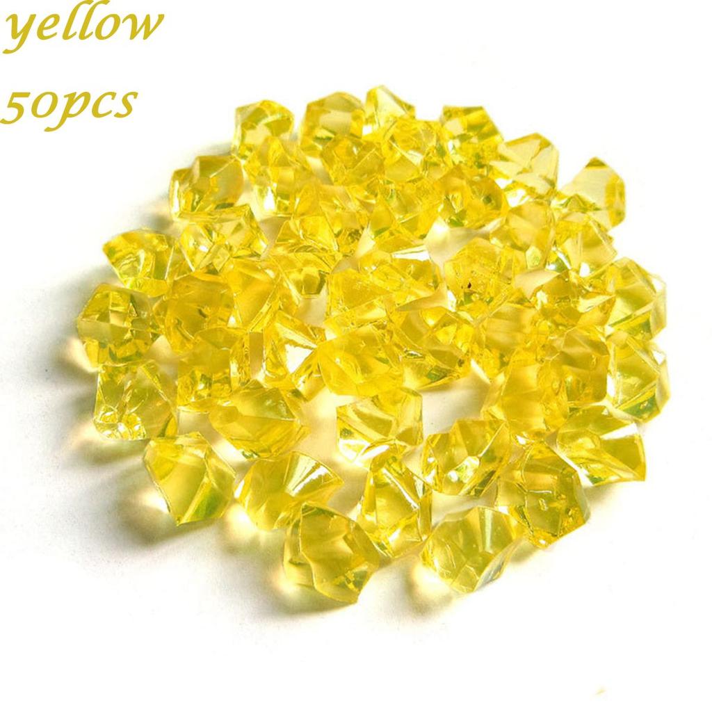 Fish Tank Decoration Crystal Ice Cubes DIY Craft Cobblestones Pebbles Artificial Stones Vase Filler