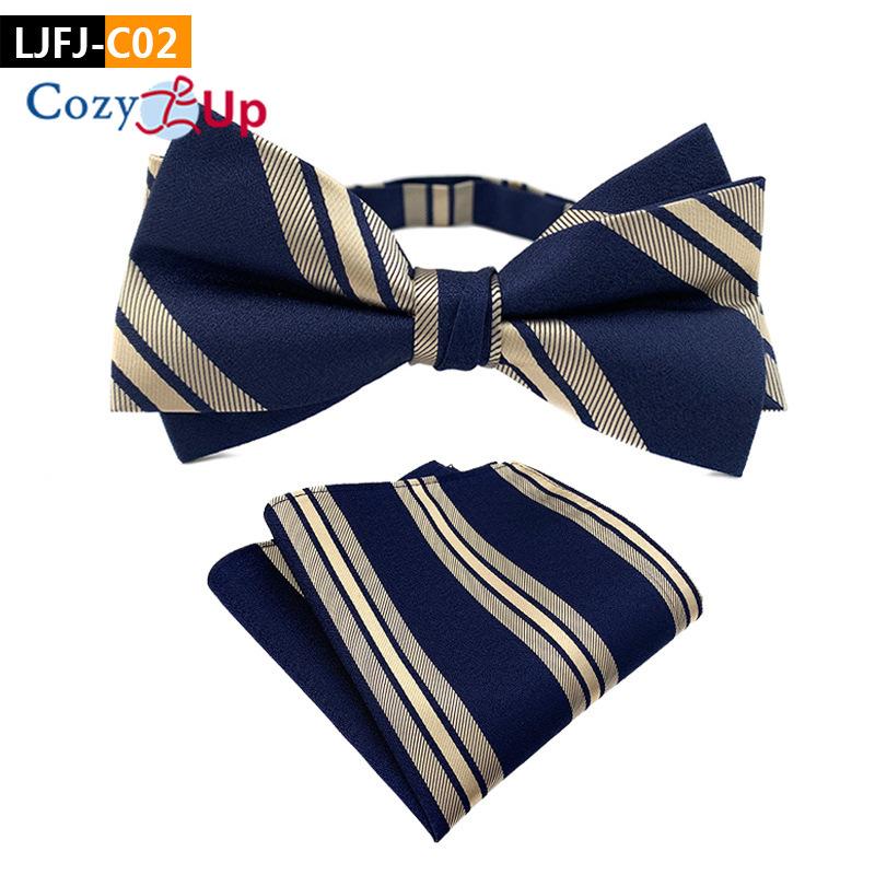 Костюм-двойка с галстуком-бабочкой и нагрудным платком с узором пейсли