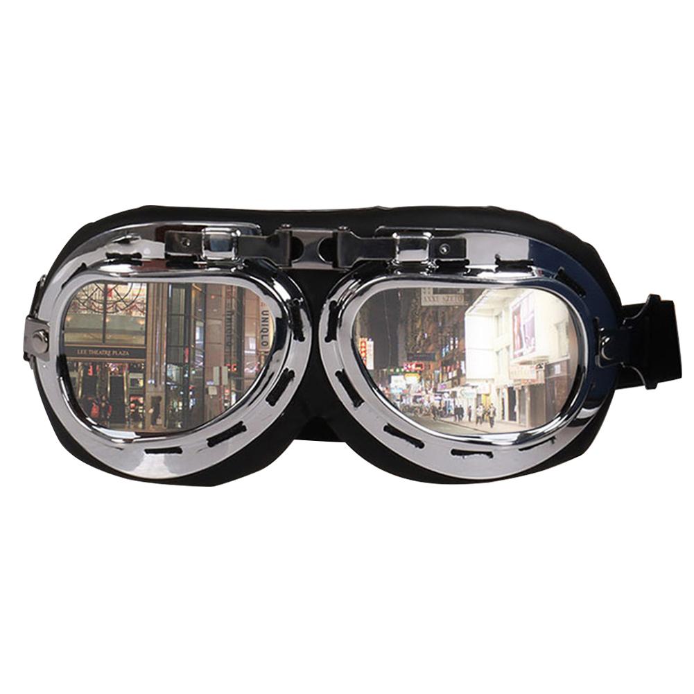 1Pc Retro Motorcycle Goggles Vintage Dustproof Protective Gears for Snowboard Cruiser Scooter Motorcycle Protective Gear Glasses