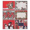 Holiday Decoration Non-Slip Christmas Table Mats Santa Claus Christmas Placemat Placemat Ornament